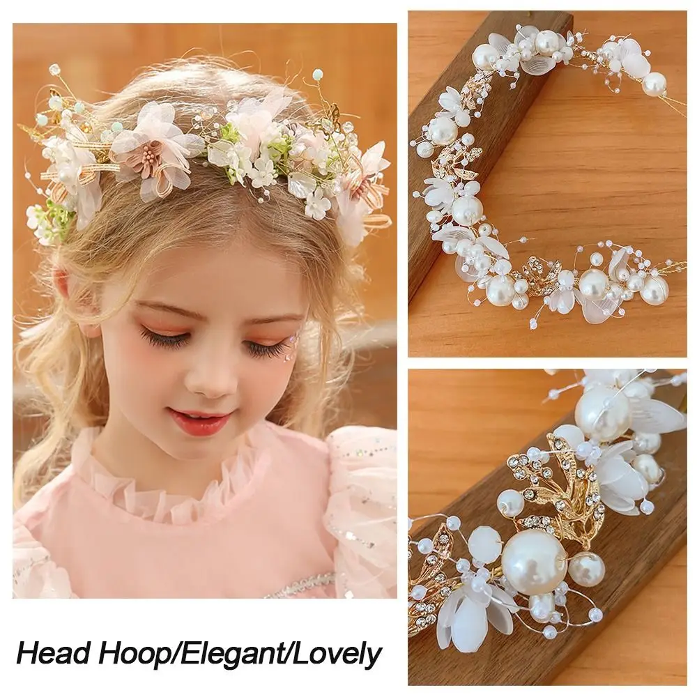 

HEALLOR Lovely Hair Jewelry Wedding Headbands Bride Garland Girls Bridal Headband Head Hoop Hair Headdress Flower Wreath