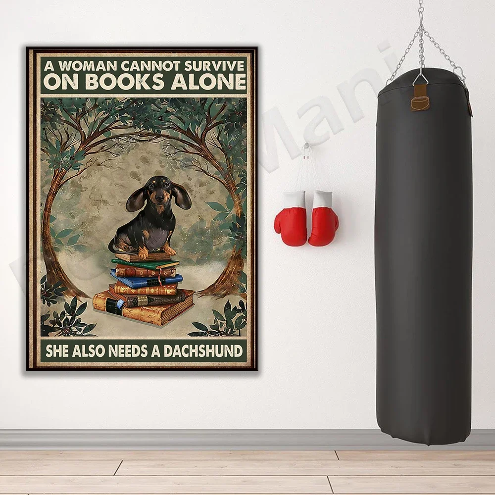 Настенная картина &quotЖенщина не может выжить на книгах&quot ReachMani