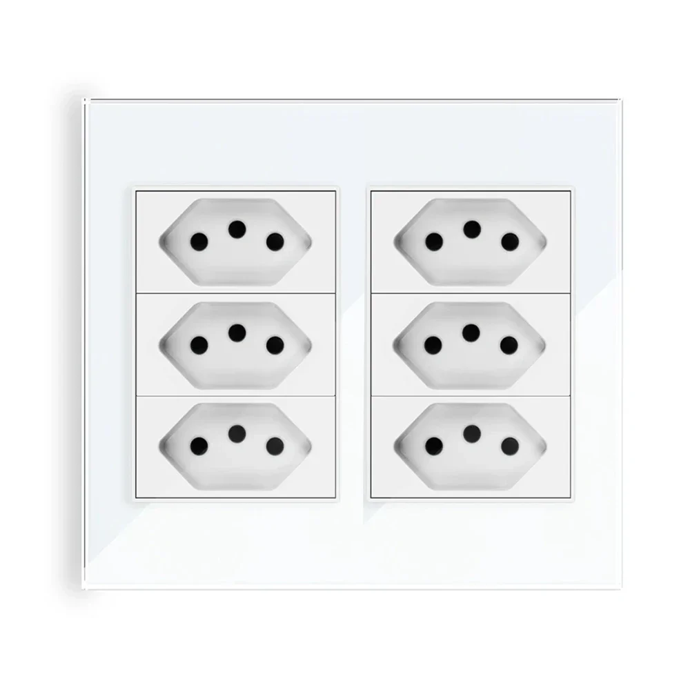Настенная Розетка Melery 4*4 С Бразильской Вилкой Переключатель Давления 20 А Usb Type-c