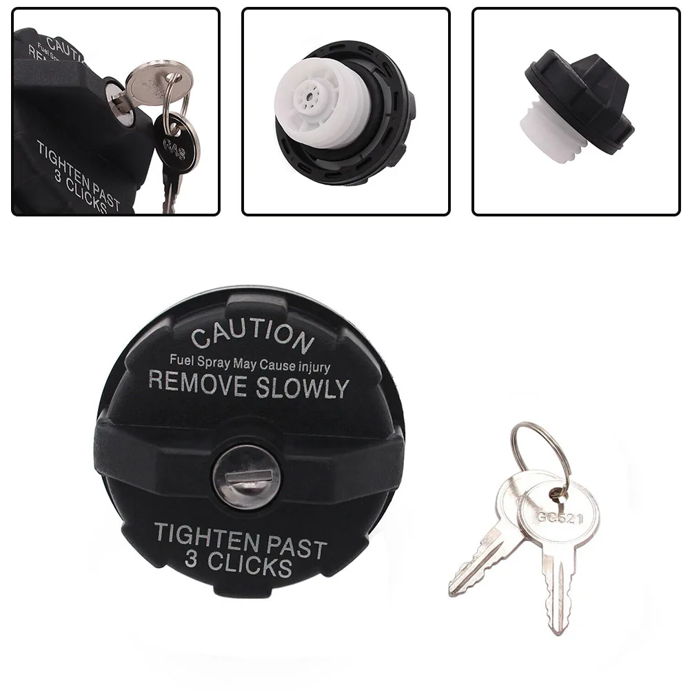 

1 Set Black Locking Fuel Gas Tank Cap With 2Key For Jeep Wrangler For Cherokee For For Dodge Stratus 1984-2000 82400041