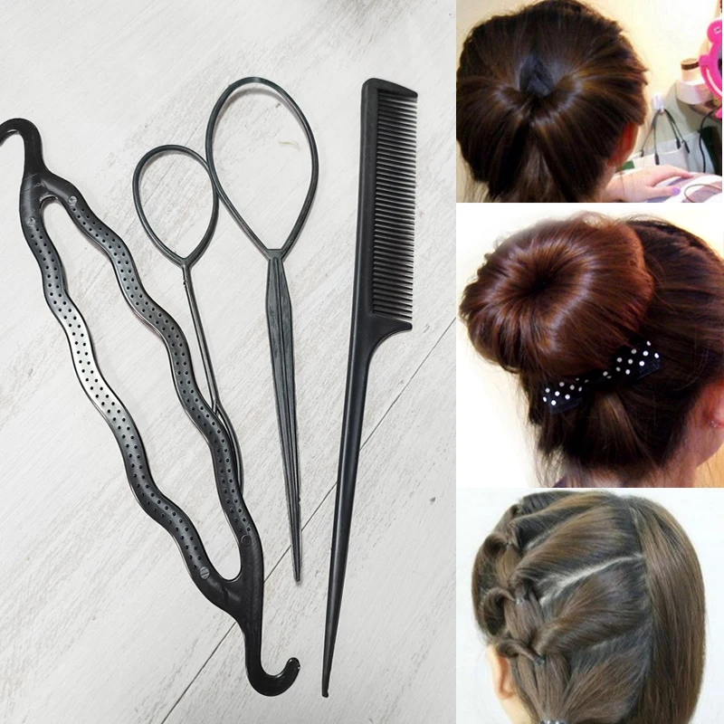 

Magic Hair Styling Accessories Hairpin DIY Hair Braiding Braider Tool Twist Clip Donut Bun Maker Barrette Hair Clips for Women