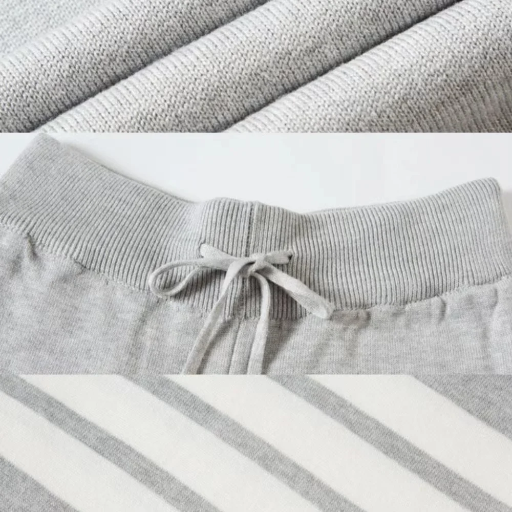 Casual Drawstring Shorts High Quality Summer Shorts Men and Women Four-bar Striped Baggy Korean Sports Shorts Hip Hop Streetwear