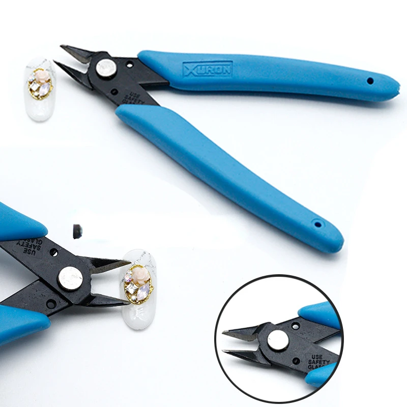 Diagonal Pliers Mini Nail Scissors Nail Removal Pliers Drill Metal