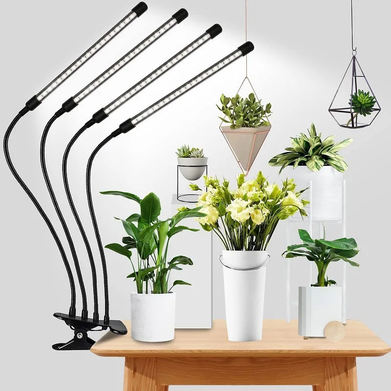 

LED Grow Light Full Spectrum Phyto Lamp USB Port with Timer Clip Grow Lamp for Plants Seedlings Flower Indoor Fitolamp Grow Box