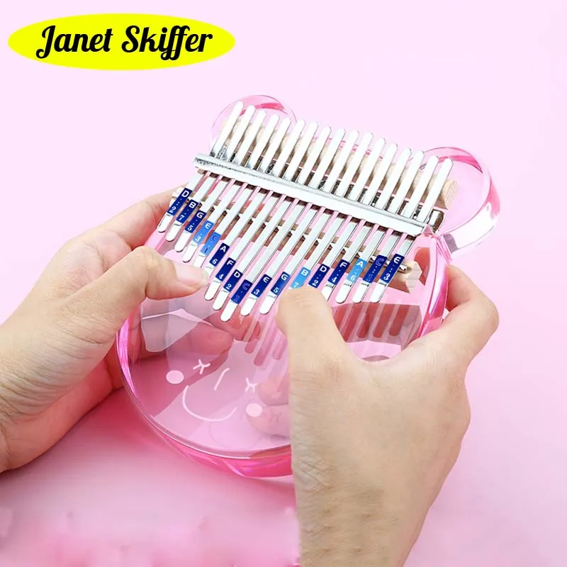 Kalimba большой палец пианино 17 клавиш Африканский музыкальный инструмент