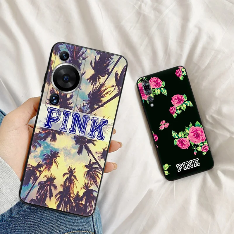 Силиконовый черный чехол для телефона Motorola G200 5G G30 G31 One Fusion с цветочным принтом