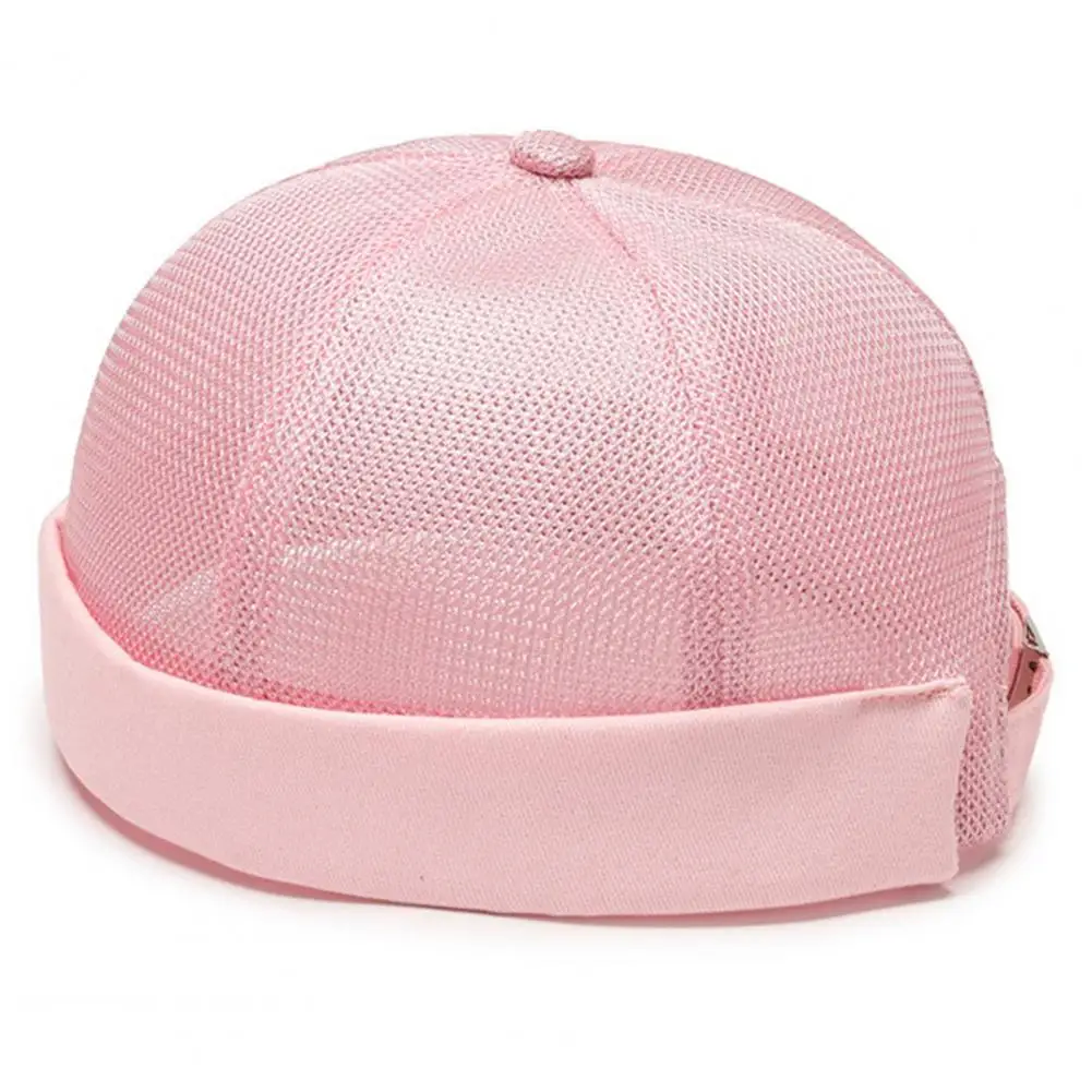 

Cool Women Men Dome Hat Mesh Casual Lady Hat Unisex Ponytail Hole Docker Hat
