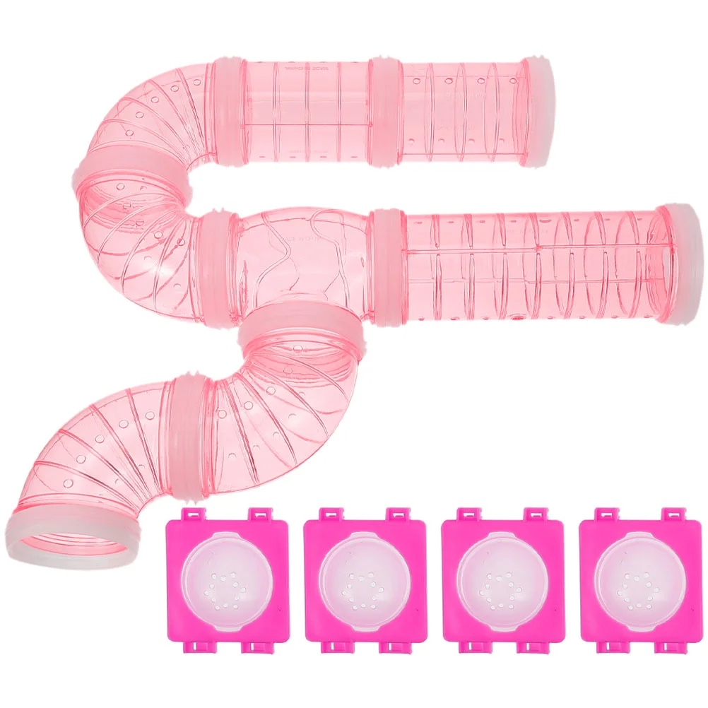 

Hamster Track Toy Clear External Pipe Tube Cage DIY Tunnel Accessories Little Critters Toys Connector
