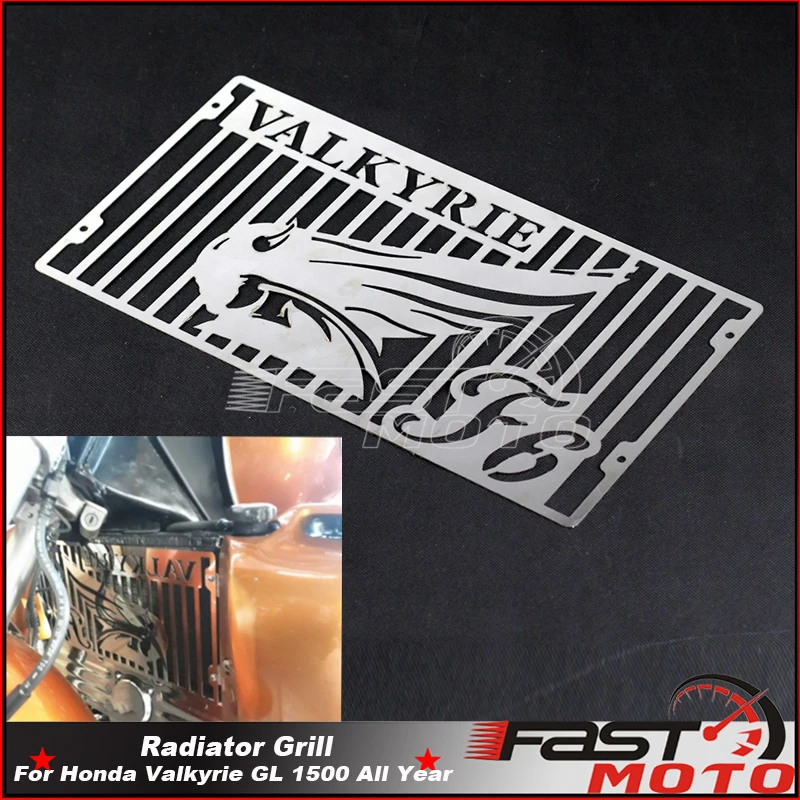 Chrome F6 Stainless Steel Radiator Grill Cover Protector Guard For Honda GL1500 Valkyrie GL 1500 All Years Motorcycle Parts