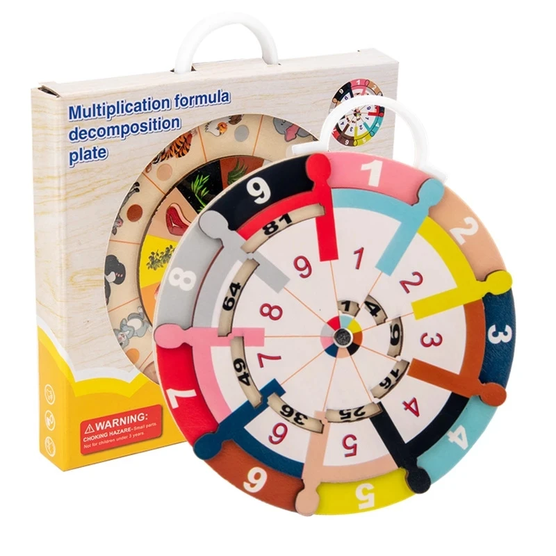 

Children's Math Toy Double-sided Multiplication Arithmetic Decomposition Disk Teaching Aids Pupils Mathematical Educational Toy