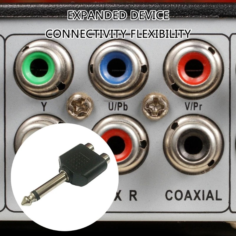 Качественная передача звука 6 35 мм на звуковые разъемы папа 2 гнезда Звуковой