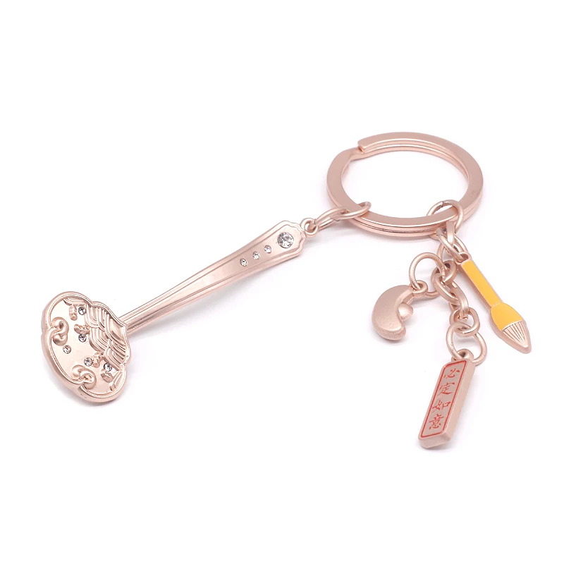 Китайский амулет Золотой благоприятный руйи подарки для домашнего интерьера фэн