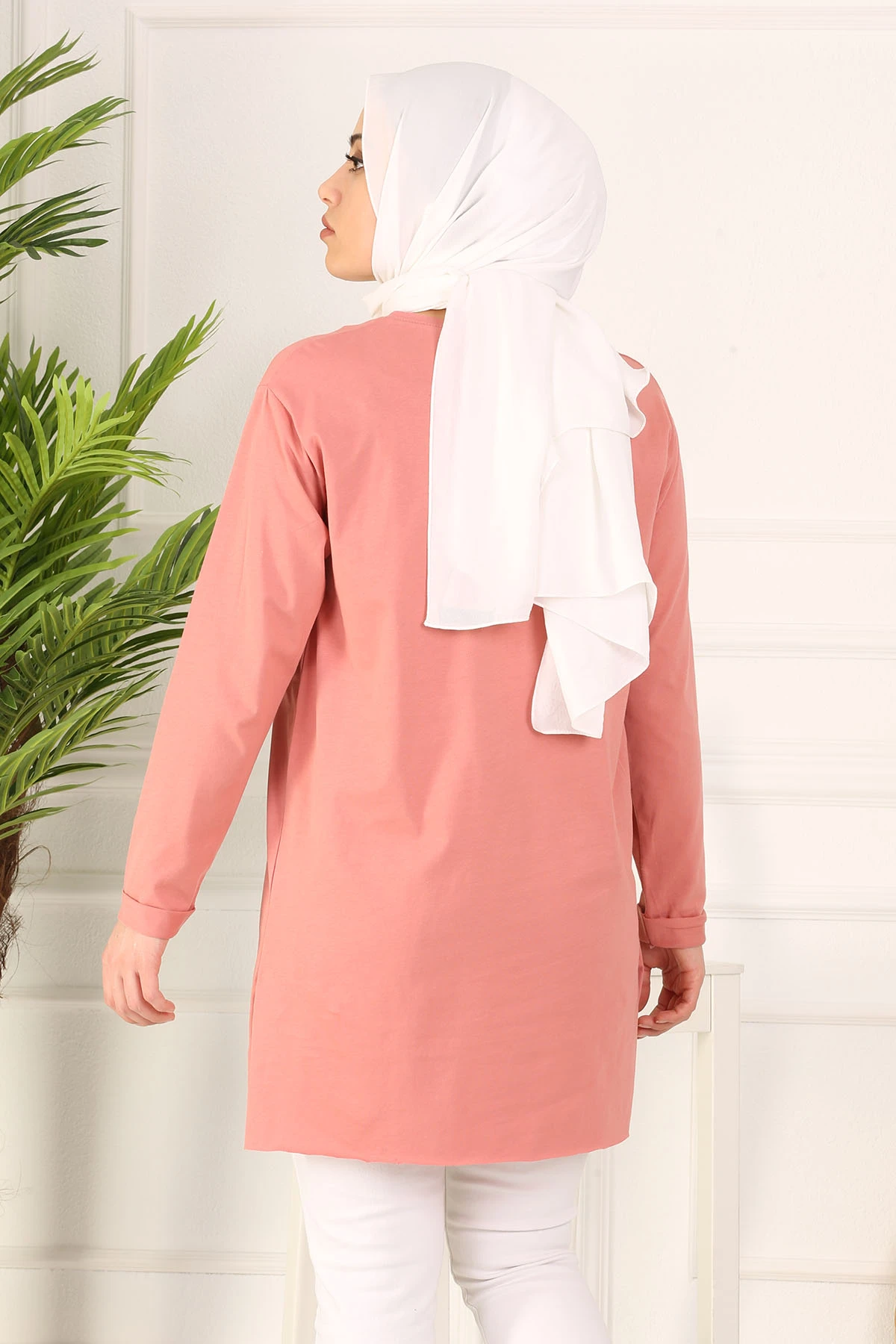 Yazlık чесаный NY-грязно-розовый