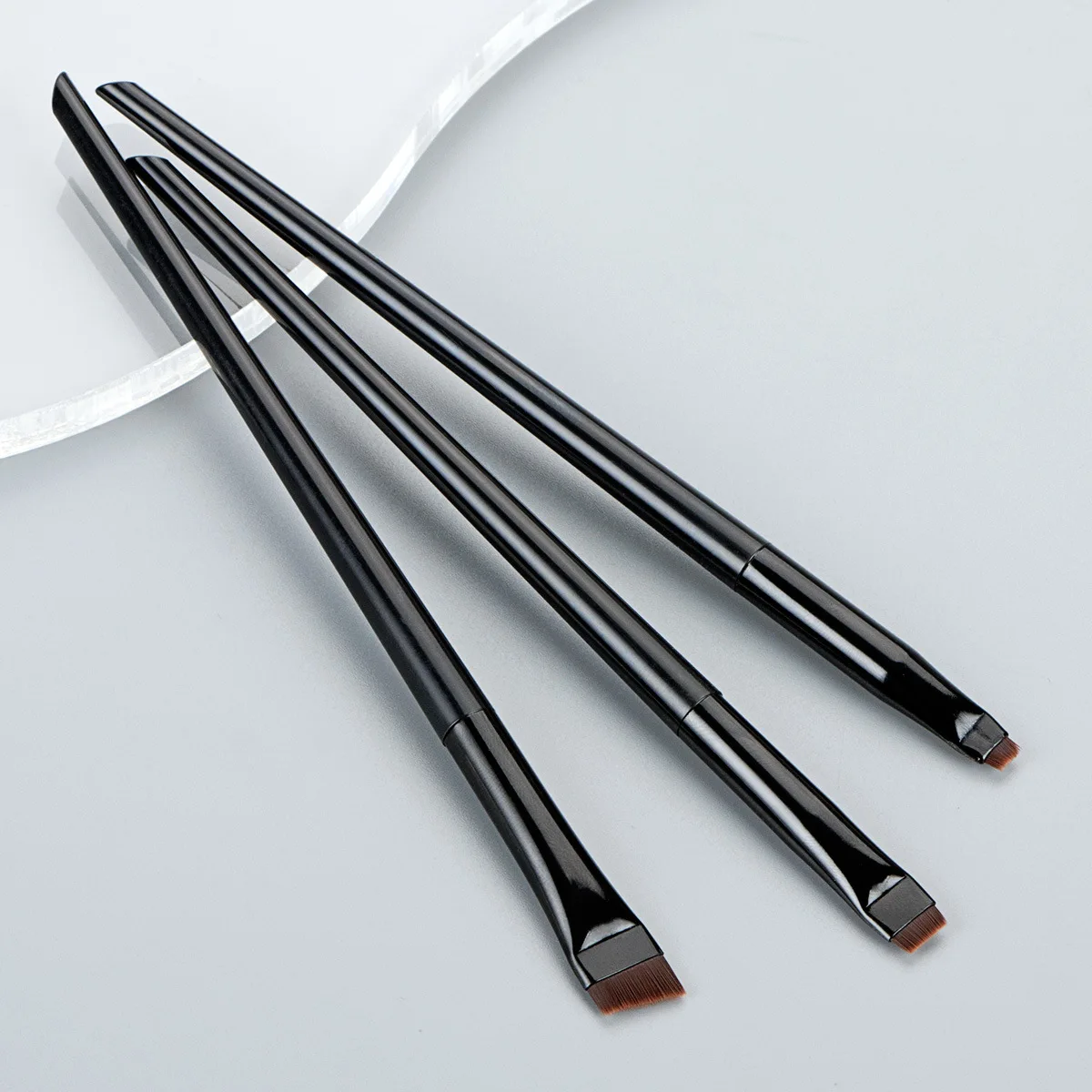 

Blade Eyeliner Brush Eyebrow Brush Portable Flat Fine Eye Liner Brow Contour Makeup Brushes Cosmetic Beauty Makeup Tool 3pcs/set