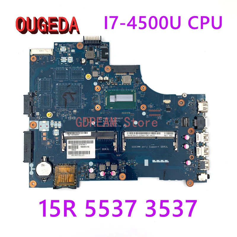 Материнская плата для ноутбука Dell Inspiron 15R 5537 3537 SR16Z I7-4500U CPU DDR3L |
