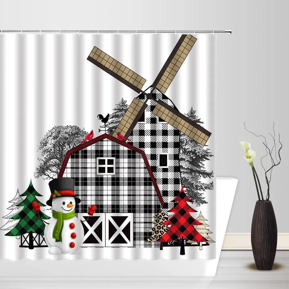 Занавеска для душа с изображением Морского Пейзажа европейская архитектура