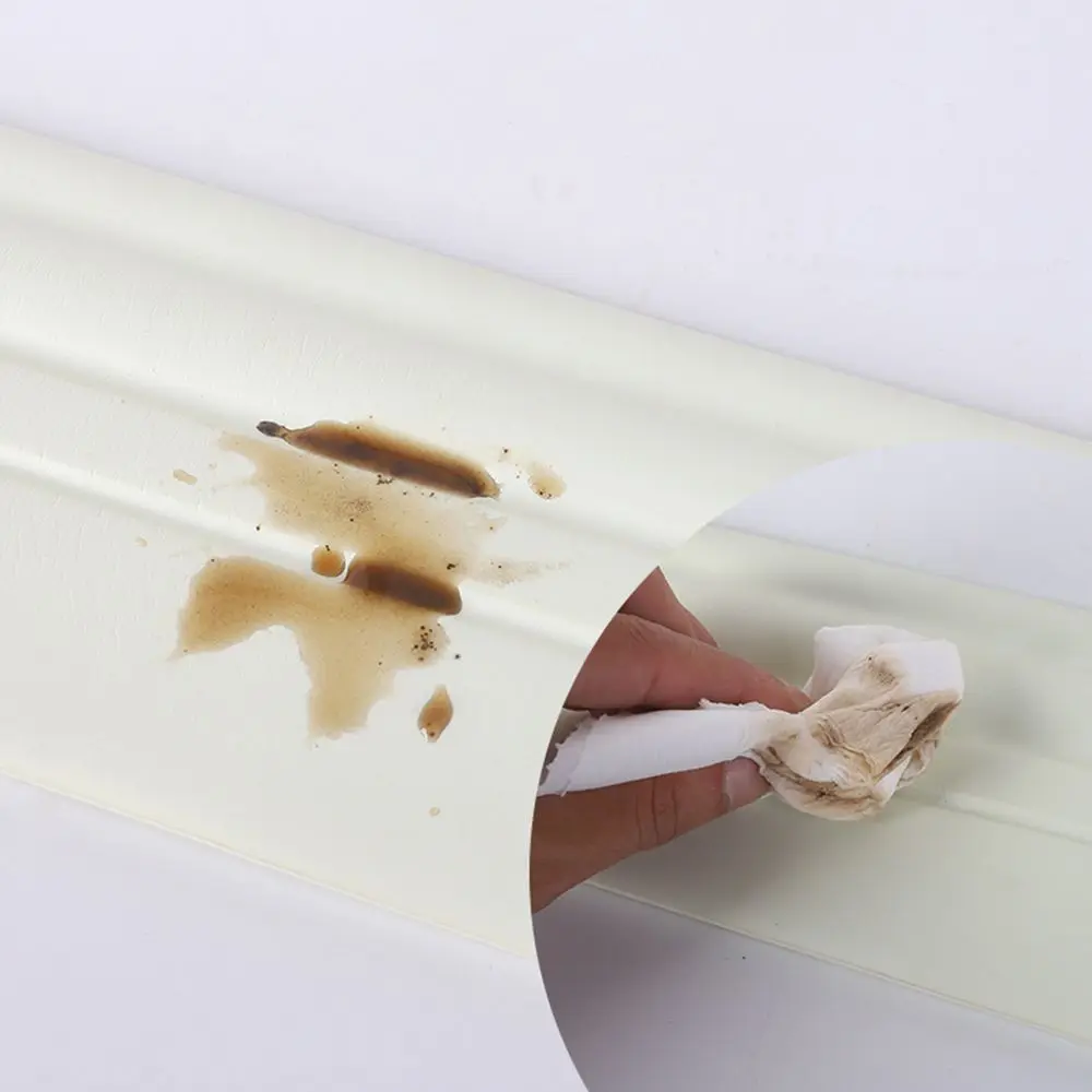 

Waterproof Ceiling Decorative Strip Wood Grain Wall Border Skirting Wall Stickers Home Decoration Baseboard Wallpaper