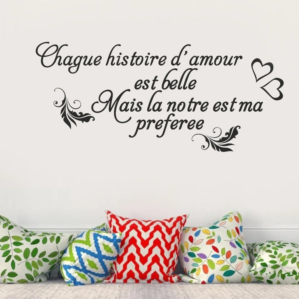 

1PC Peel and Stick DIY Quotes Sayings French Wall Stickers Wallpaper Wall Art