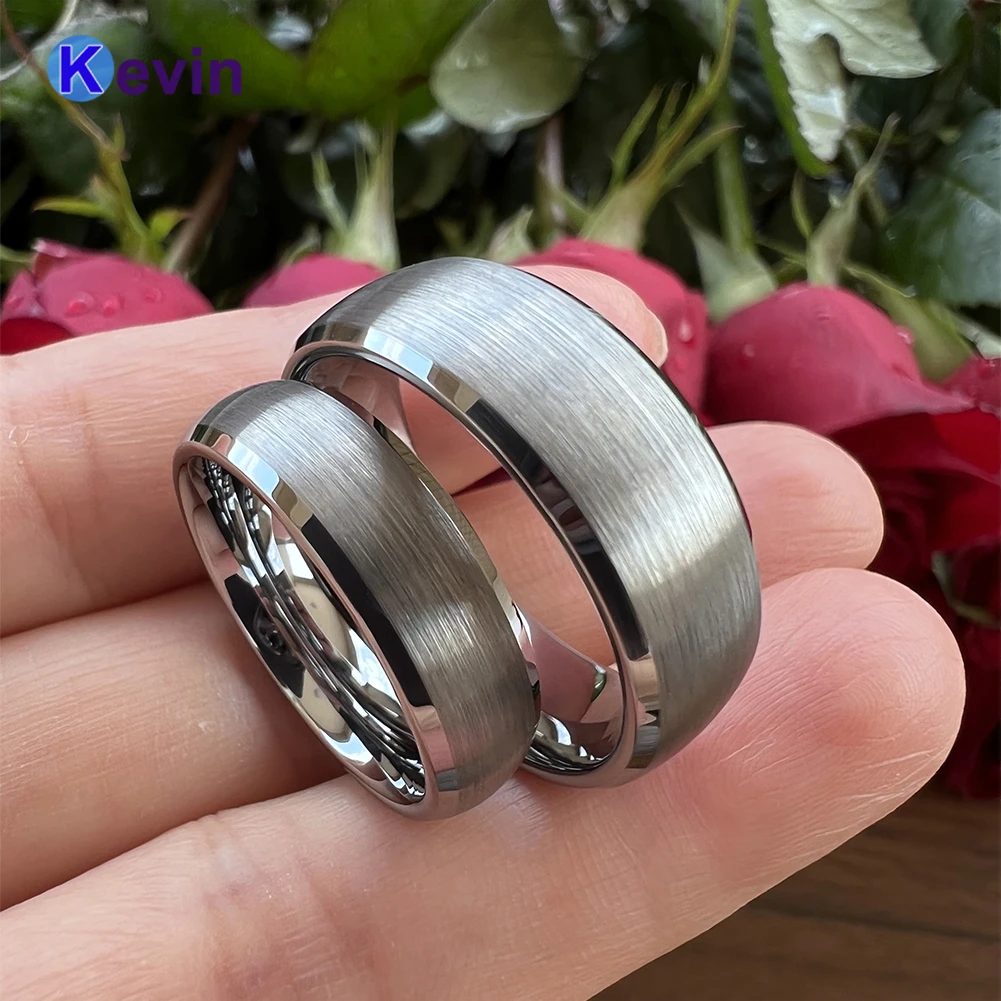 Кольцо вольфрамовое для мужчин и женщин модное ювелирное изделие с гравировкой
