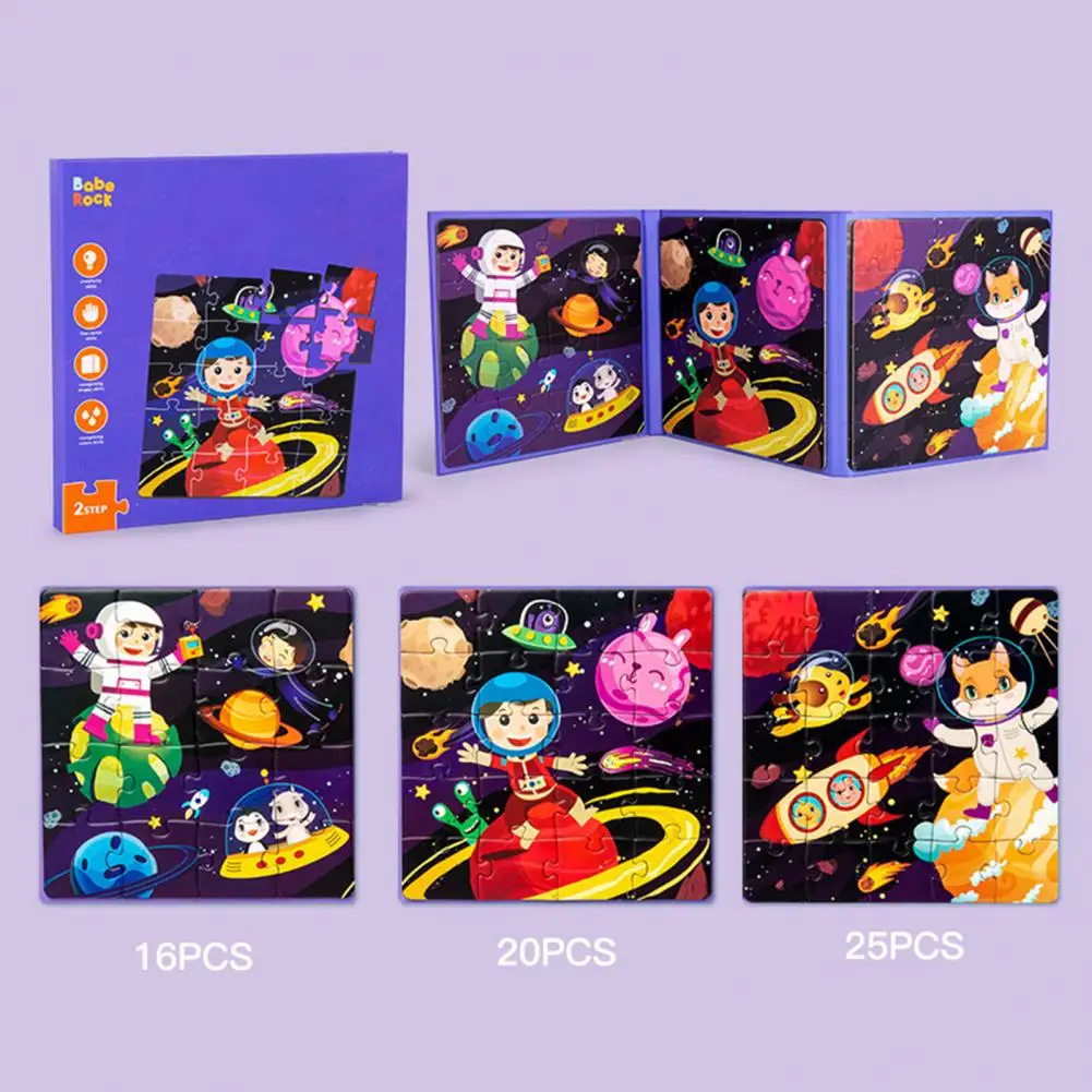 

Entertainment Compact Kids Toddlers Folding Magnetic Puzzle Book Toy for Gift