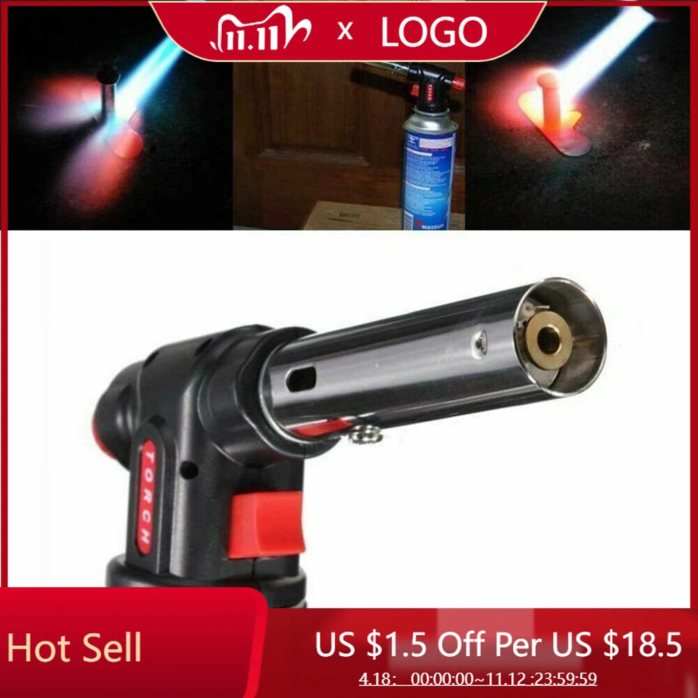 

Portable Gas Burner Flamethrower Gas Torch Butane Burner Welding Gas Torch Tourist Burner Torch Flame Gun Brazing Flamethrower