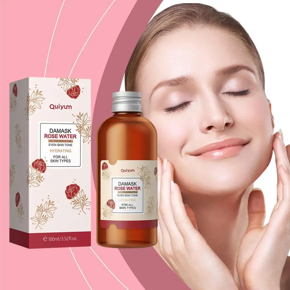 100ml Face Care Rose Water Nourishing Skin Improve Aging Skincare Products Korean Dullness Toner Facial Damask Anti Hydroso L5T7