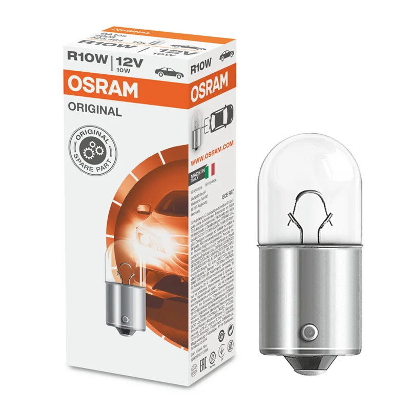 Фото Лампа сигнальная автомобильная T16 OSRAM 12V R5W 5007/12821 R10W 5008/12814 RY10W 5009/12093, галогенная, для внутреннего освещения, чтения и подсветки номерного знака №4