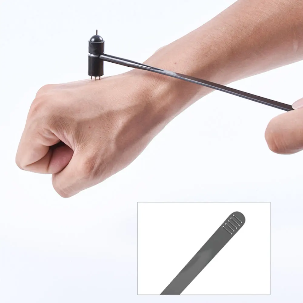 1 шт. кожаная игла одноразовая с цветком сливы семью звездами молоток для крови