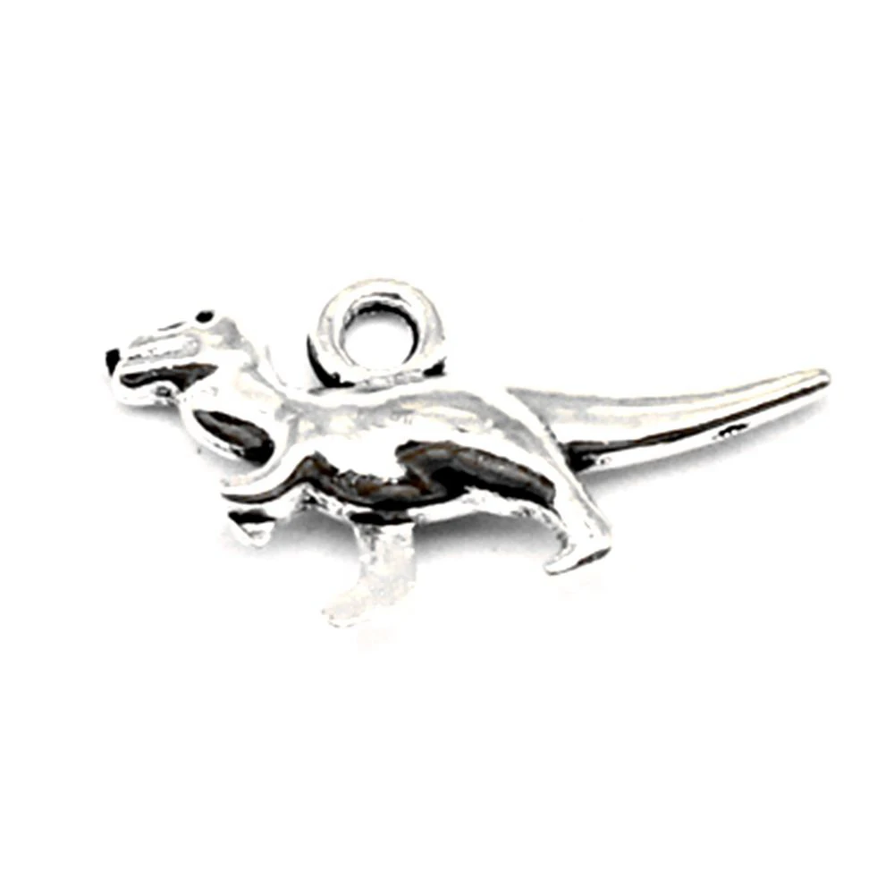

140pcs Wholesale Jewelry Lots Dinosaur Charms Pendant Supplies For Jewelry Materials 20x12mm