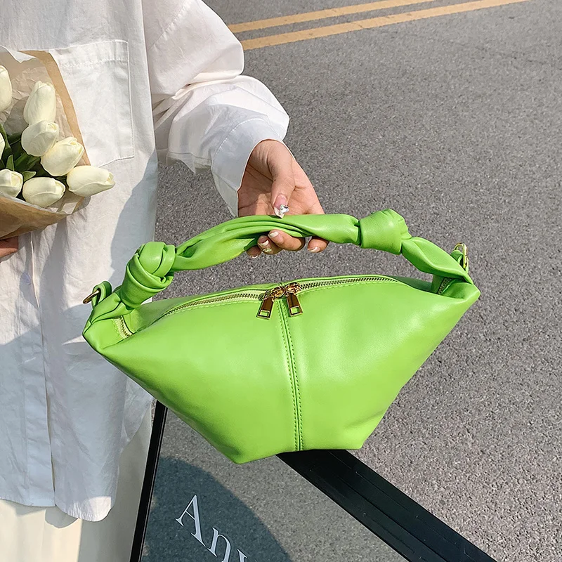 

2022 модная сумка с узлом, роскошная дизайнерская треугольная сумка, женская сумка через плечо, сумка-клатч для пельменей, большая сумка-тоут