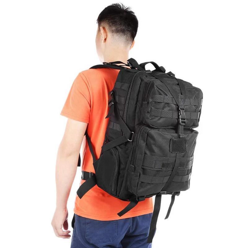 

New 55L Large Capacity Backpack Men Military Tactical Bags Army Assault Molle Backpacks Camping Climbing Waterproof Rucksack