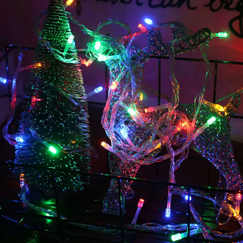 

Светодиодная цветная Звездная Рождественская гирлянда длиной 100 м, 800 ламсветильник, многофункциональсветильник Декоративная гирлянда s дл...
