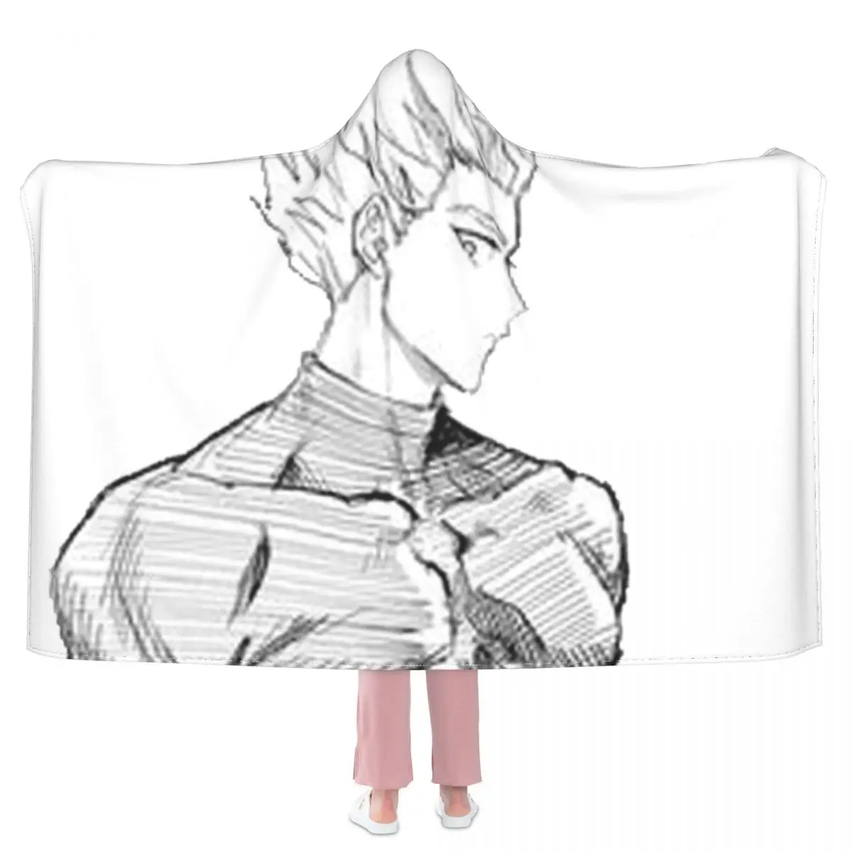 

Одеяло Унисекс из флиса, с капюшоном, на зиму