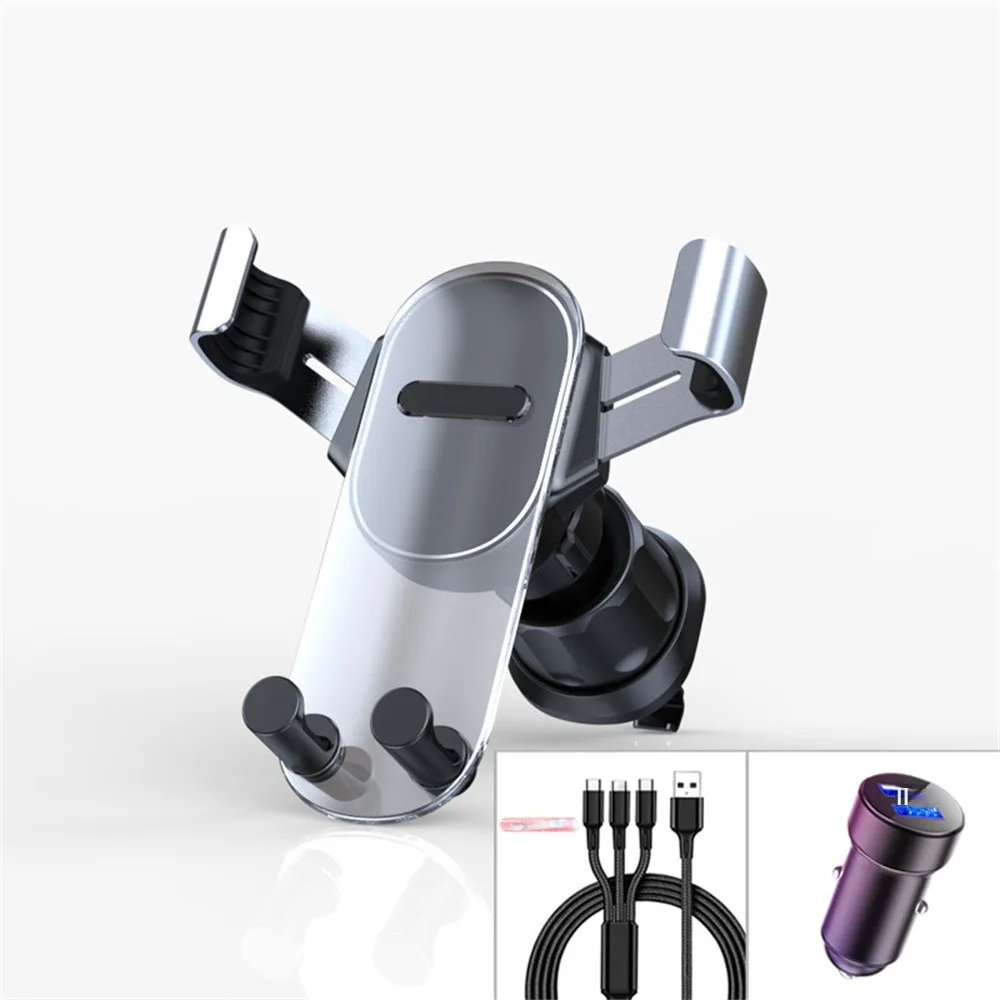 

360 Degrees Rotate Car Bracket Car Navigation Holder Universal Car Mobile Phone Bracket Durable Car Accessories