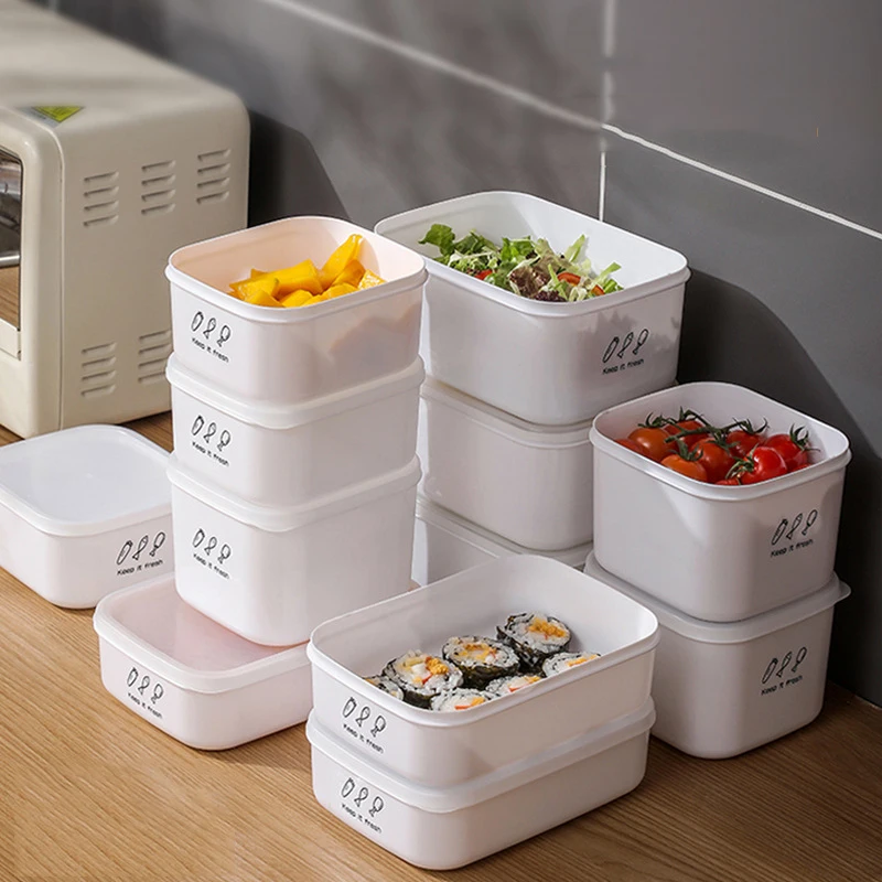 

Food Storage Box Kitchen Large Capacity Refrigerator Fresh-keeping Organizer Box Plastic Vegetables and Fruits Storage Container