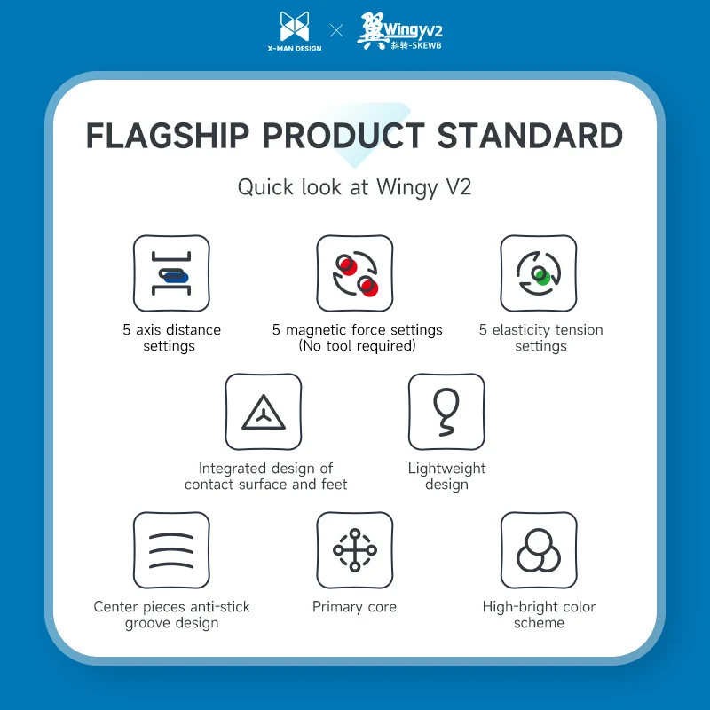 Дешево Игрушка Picube QiYi Wing Y V2 Skweb, магнитная, для соревнований, образовательная Скидка Игрушка Picube QiYi Wing Y V2 Skweb, магнитная, для соревнований, образовательная