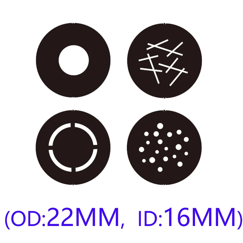 

Движущаяся головка gobo с внешним диаметром 22 мм, узор диаметром 16 мм