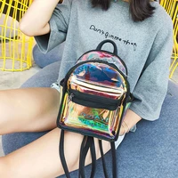 transparent travel backpack womens mini 2022 new candy color laser small bag personalized multi purpose designer backpack