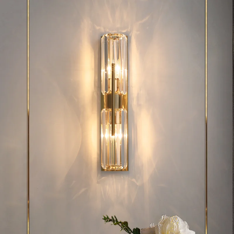 Роскошный хрустальный настенный светильник в стиле постмодерн европейском для