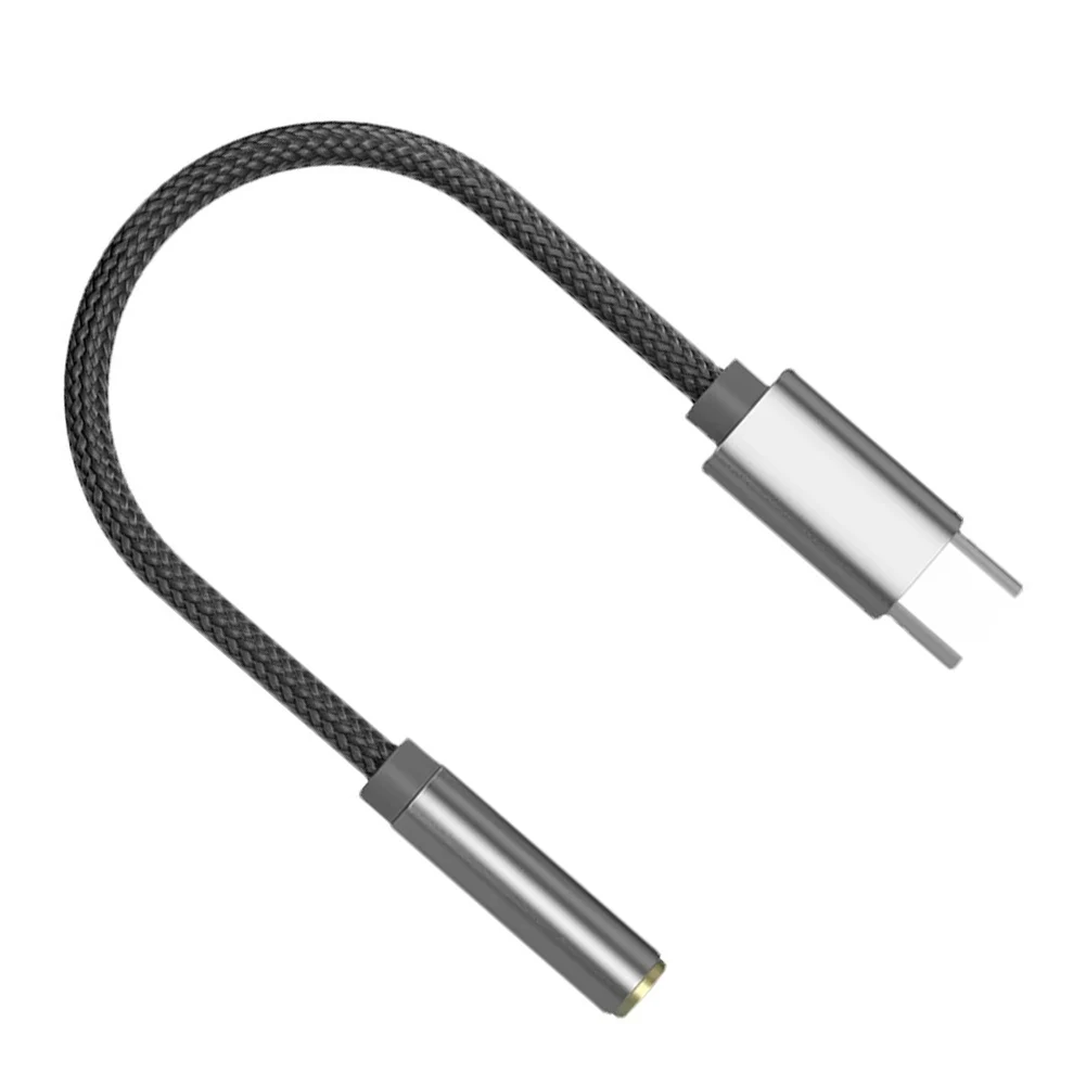 Фото Портативный аудиокабель для KZ AM01 с разъемом Type-C на 3,5 мм, аудиоадаптер DAC + IC Dual Chip, аудиокабель для наушников, адаптер для Android №1
