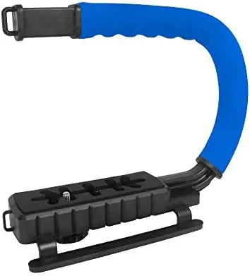 

Grip e Estabilizador de Mão para Filmar Esportes de Ação com Câmera DSLR Vídeo, , Azul