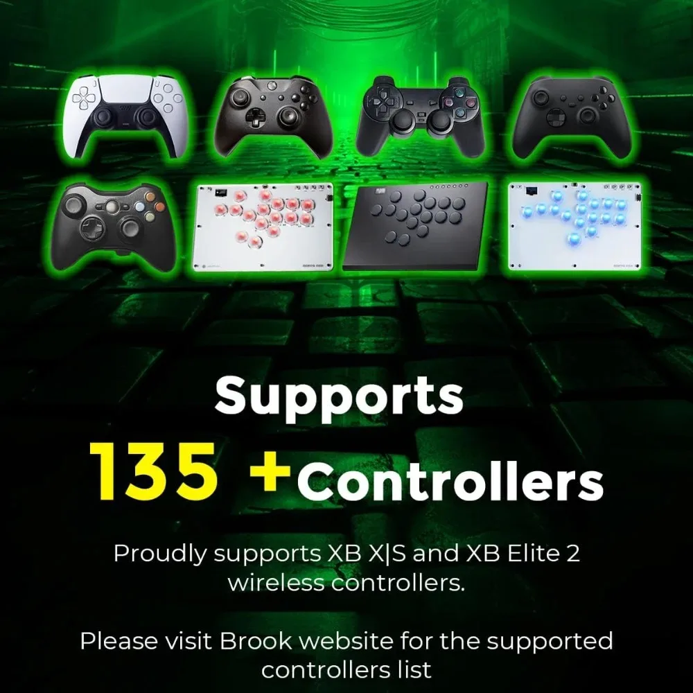 Фото Конвертер Brook Wingman XB3 для Xbox One/Xbox Series X | S/PC консоль проводной аркадный боевой палка адаптер контроллера Hitbox №4