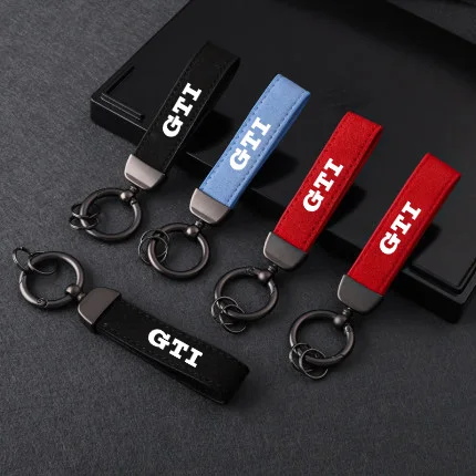 GTD GTI Брелок Замшевый Кожаный Автомобильный Для VW Volkswagen Golf 4 5 6 7 Rline Passta MK2 MK3 MK4 MK5