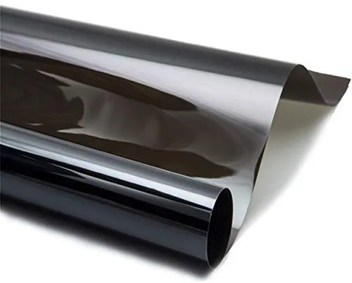 

Window Tint for Home One Way Mirror Privacy Window Film Heat Rejection Control Door Self Adhesive Black Film 17.7"x78.7"