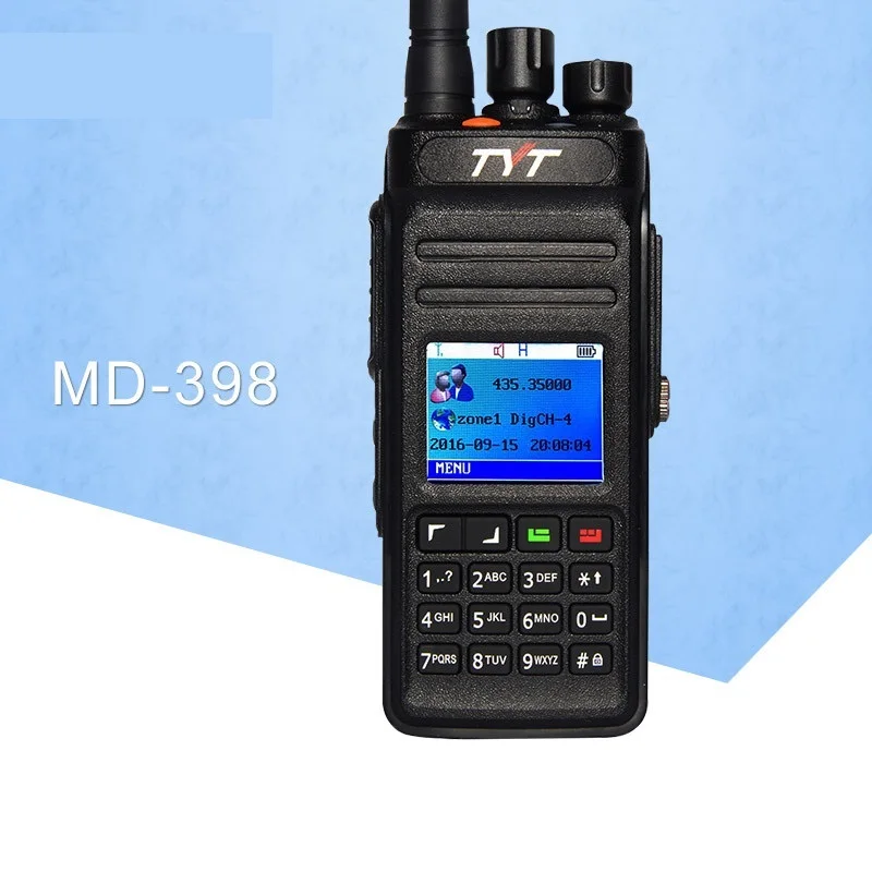 Applicable MD398 Digital DMR Walkie Talkie Waterproof IP67 Two Way Radio High Power 10W Ham Radio Transceiver