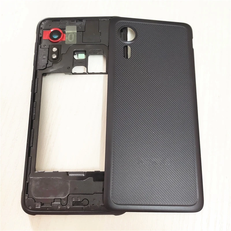 Для Samsung Galaxy Xcover 5 G525 G525F средняя рамка пластина + Крышка батарейного отсека задняя крышка Запасные части крышка