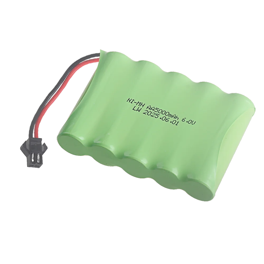 Фото Аккумулятор NiMH 6В 5000мАч с USB-зарядкой для радиоуправляемых игрушек, машинок, танков, грузовиков, роботов, пистолетов, лодок. Перезаряжаемый аккумуляторный блок AA Ni-MH 6В. №2