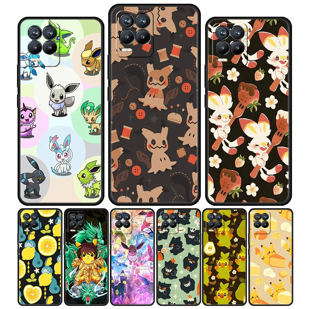 

Case Cover for Realme 8 Pro 6 7 9 8i 9i C3 C11 C15 C21 C21y C25y GT XT Neo2 Neo3 C35 Print Bag Capa Luxury Pokemon Kawaii Tile