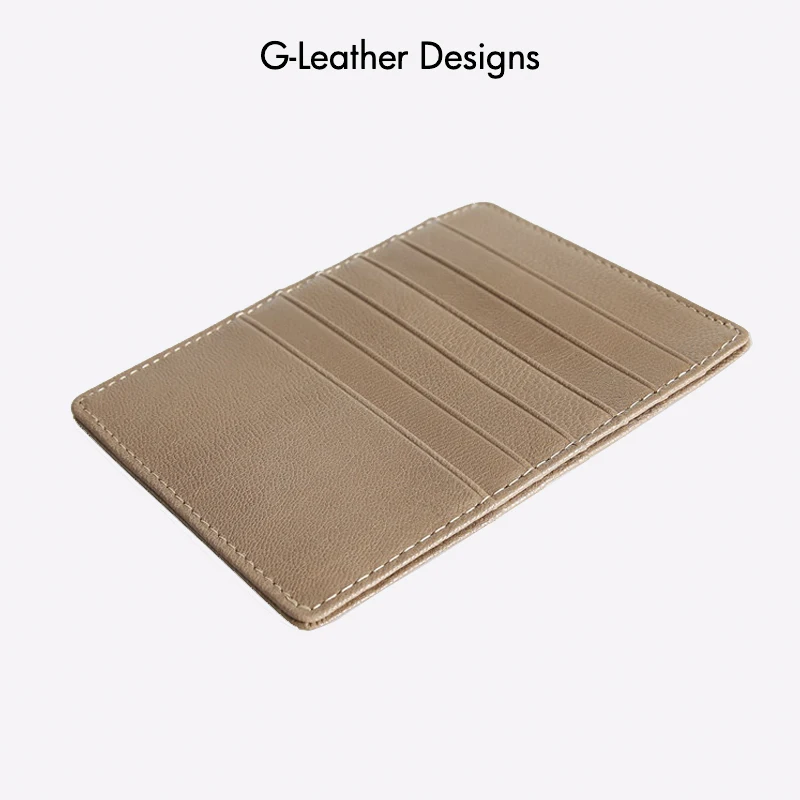 Ultra-thin Style Genuine Sheep Leather Card Holder Fashion Mini Short Men Women Wallet 12 Bits Credit Card Case Purse