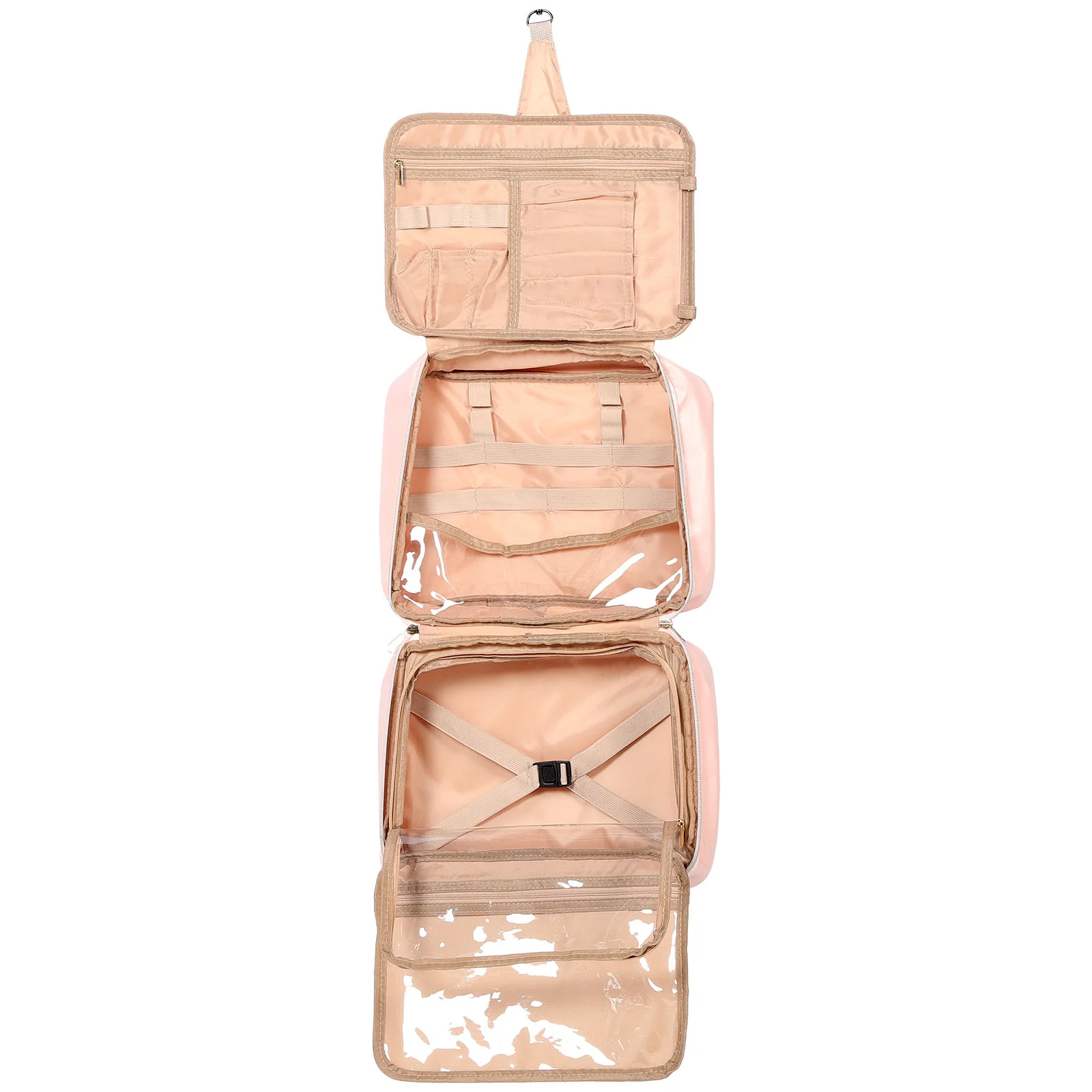 

Makeup Bags Cube Storage Organizer Toiletry Travel Kit Hanging Toiletries Women